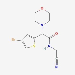 molecular formula C12H14BrN3O2S B3017084 2-(4-bromothiophen-2-yl)-N-(cyanomethyl)-2-(morpholin-4-yl)acetamide CAS No. 2094059-18-2