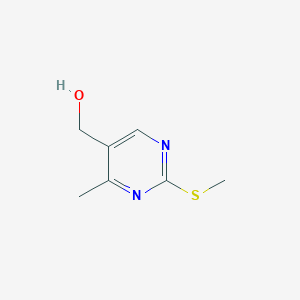 molecular formula C7H10N2OS B3017091 (4-甲基-2-(甲硫基)嘧啶-5-基)甲醇 CAS No. 17759-40-9
