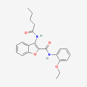 N-(2-ethoxyphenyl)-3-pentanamidobenzofuran-2-carboxamide