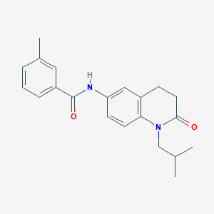 molecular formula C21H24N2O2 B3017097 N-(1-isobutyl-2-oxo-1,2,3,4-tetrahydroquinolin-6-yl)-3-methylbenzamide CAS No. 941911-25-7