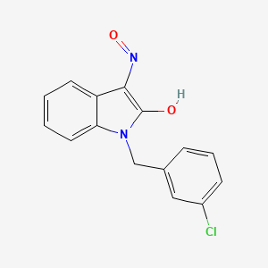 molecular formula C15H11ClN2O2 B3017101 1-(3-chlorobenzyl)-1H-indole-2,3-dione 3-oxime CAS No. 1164467-05-3