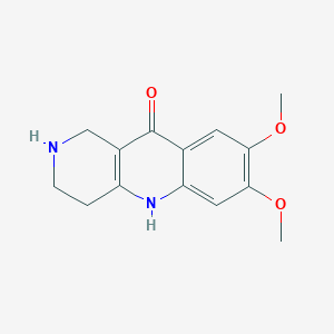 molecular formula C14H16N2O3 B3017108 7,8-Dimethoxy-2,3,4,5-tetrahydro-1H-benzo[b][1,6]naphthyridin-10-one CAS No. 1510545-50-2
