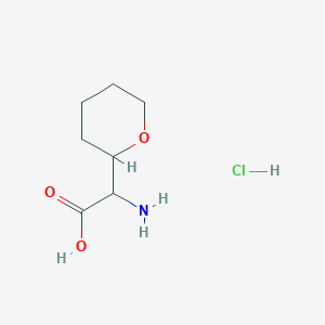 2-Amino-2-(oxan-2-yl)acetic acid hydrochloride