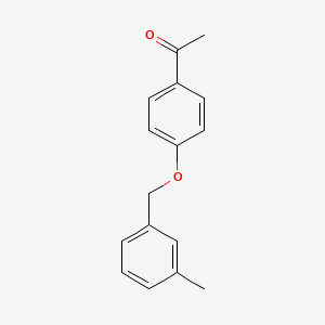 molecular formula C16H16O2 B3017116 1-{4-[(3-Methylphenyl)methoxy]phenyl}ethan-1-one CAS No. 890092-06-5