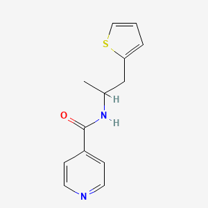 molecular formula C13H14N2OS B3017120 N-(1-(thiophen-2-yl)propan-2-yl)isonicotinamide CAS No. 1210148-61-0