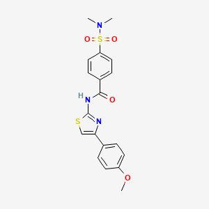 4-(dimethylsulfamoyl)-N-[4-(4-methoxyphenyl)-1,3-thiazol-2-yl]benzamide