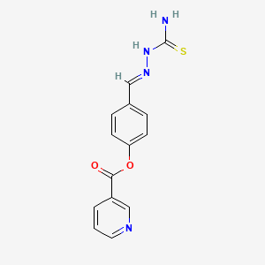 (E)-4-((2-carbamothioylhydrazono)methyl)phenyl nicotinate