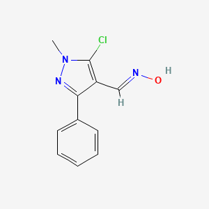 5-chloro-1-methyl-3-phenyl-1H-pyrazole-4-carbaldehyde oxime
