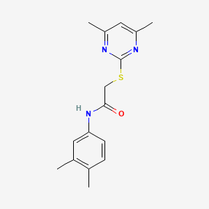 N-(3,4-dimethylphenyl)-2-[(4,6-dimethyl-2-pyrimidinyl)sulfanyl]acetamide