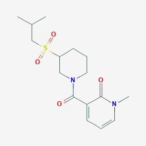 1-Methyl-3-[3-(2-methylpropanesulfonyl)piperidine-1-carbonyl]-1,2-dihydropyridin-2-one