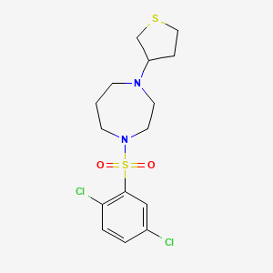1-((2,5-Dichlorophenyl)sulfonyl)-4-(tetrahydrothiophen-3-yl)-1,4-diazepane