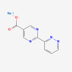 molecular formula C9H5N4NaO2 B3017213 Sodium 2-(pyridazin-3-yl)pyrimidine-5-carboxylate CAS No. 2197062-84-1