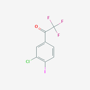 molecular formula C8H3ClF3IO B3017219 3'-氯-4'-碘-2,2,2-三氟乙酰苯酮 CAS No. 2352970-26-2