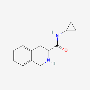molecular formula C13H16N2O B3017226 (3R)-N-cyclopropyl-1,2,3,4-tetrahydroisoquinoline-3-carboxamide CAS No. 1308980-82-6
