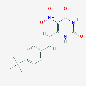 6-[2-(4-Tert-butylphenyl)vinyl]-5-nitro-2,4-pyrimidinediol