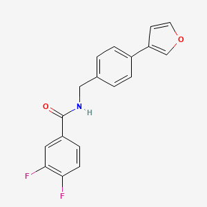 molecular formula C18H13F2NO2 B3017231 3,4-difluoro-N-(4-(furan-3-yl)benzyl)benzamide CAS No. 2034284-57-4