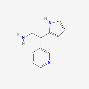 molecular formula C11H13N3 B3017234 2-(吡啶-3-基)-2-(1H-吡咯-2-基)乙胺 CAS No. 1368620-33-0