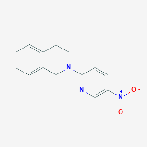molecular formula C14H13N3O2 B3017260 2-(5-Nitropyridin-2-yl)-1,2,3,4-tetrahydroisoquinoline CAS No. 416885-42-2