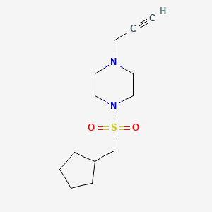 1-Cyclopentylmethanesulfonyl-4-(prop-2-yn-1-yl)piperazine