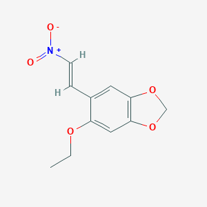molecular formula C11H11NO5 B301728 5-ethoxy-6-[(E)-2-nitroethenyl]-1,3-benzodioxole 