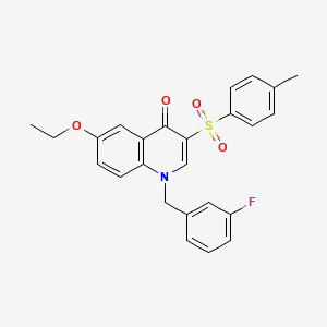 molecular formula C25H22FNO4S B3017303 6-ethoxy-1-(3-fluorobenzyl)-3-tosylquinolin-4(1H)-one CAS No. 902618-05-7