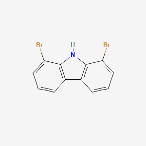 molecular formula C12H7Br2N B3017317 1,8-dibromo-9H-carbazole CAS No. 553663-65-3