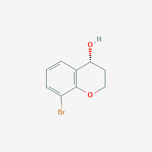 molecular formula C9H9BrO2 B3017319 (4R)-8-溴-3,4-二氢-2H-色烯-4-醇 CAS No. 1567996-71-7