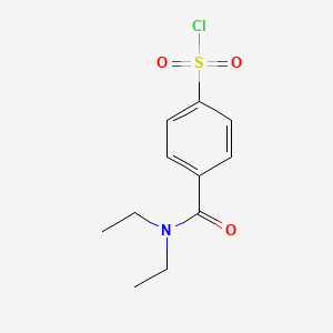 molecular formula C11H14ClNO3S B3017336 4-(Diethylcarbamoyl)benzene-1-sulfonyl chloride CAS No. 923175-88-6