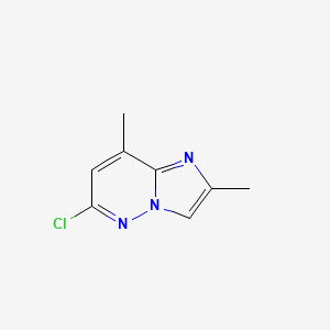 molecular formula C8H8ClN3 B3017338 6-Chloro-2,8-dimethylimidazo[1,2-b]pyridazine CAS No. 17412-23-6