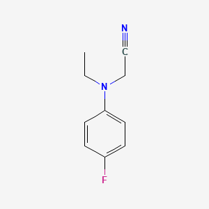 molecular formula C10H11FN2 B3017344 2-[乙基(4-氟苯基)氨基]乙腈 CAS No. 1247196-05-9