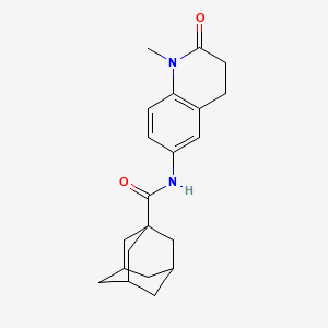 molecular formula C21H26N2O2 B3017367 (3r,5r,7r)-N-(1-methyl-2-oxo-1,2,3,4-tetrahydroquinolin-6-yl)adamantane-1-carboxamide CAS No. 921913-65-7