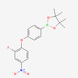 4-(2-Fluoro-4-nitrophenoxy)phenylboronic acid pinacol ester