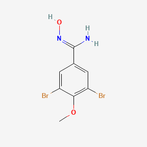 molecular formula C8H8Br2N2O2 B3017405 3,5-Dibromo-4-methoxybenzamidoxime CAS No. 31419-81-5