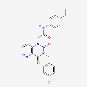 2-(3-(4-chlorobenzyl)-2,4-dioxo-3,4-dihydropyrido[3,2-d]pyrimidin-1(2H)-yl)-N-(4-ethylphenyl)acetamide