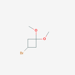 molecular formula C6H11BrO2 B3017430 3-Bromo-1,1-dimethoxycyclobutane CAS No. 1955515-88-4