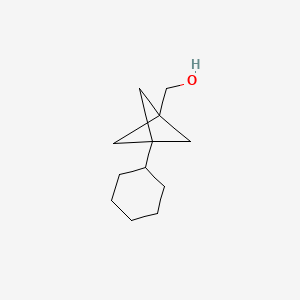molecular formula C12H20O B3017435 (3-Cyclohexyl-1-bicyclo[1.1.1]pentanyl)methanol CAS No. 2287315-92-6