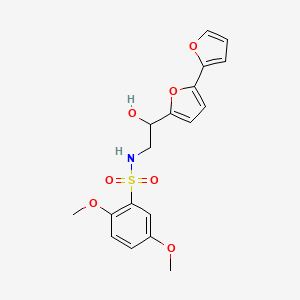 N-[2-[5-(Furan-2-yl)furan-2-yl]-2-hydroxyethyl]-2,5-dimethoxybenzenesulfonamide