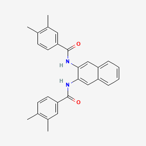 N-[3-[(3,4-dimethylbenzoyl)amino]naphthalen-2-yl]-3,4-dimethylbenzamide