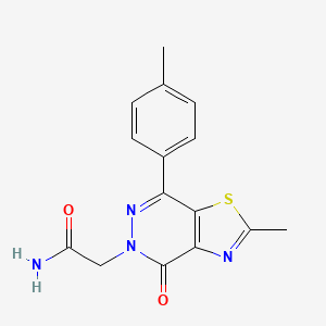 2-(2-methyl-4-oxo-7-(p-tolyl)thiazolo[4,5-d]pyridazin-5(4H)-yl)acetamide