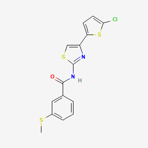N-(4-(5-chlorothiophen-2-yl)thiazol-2-yl)-3-(methylthio)benzamide