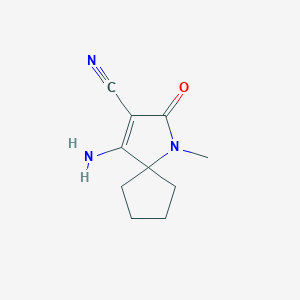 4-Amino-1-methyl-2-oxo-1-azaspiro[4.4]non-3-ene-3-carbonitrile