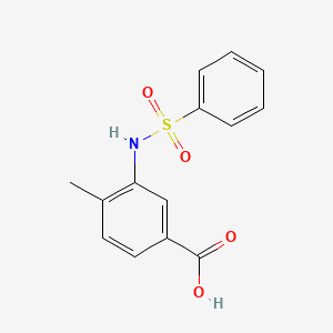 4-Methyl-3-[(phenylsulfonyl)amino]benzoic acid