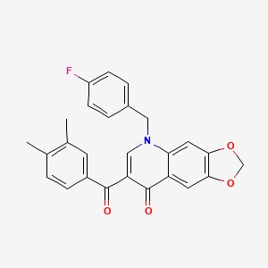 7-(3,4-dimethylbenzoyl)-5-(4-fluorobenzyl)[1,3]dioxolo[4,5-g]quinolin-8(5H)-one