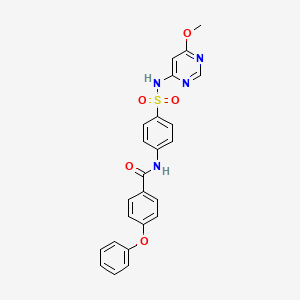 N-{4-[(6-methoxypyrimidin-4-yl)sulfamoyl]phenyl}-4-phenoxybenzamide