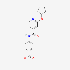 Methyl 4-(2-(cyclopentyloxy)isonicotinamido)benzoate