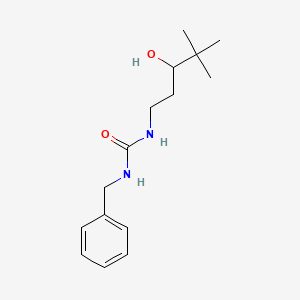 molecular formula C15H24N2O2 B3017471 1-苄基-3-(3-羟基-4,4-二甲基戊基)脲 CAS No. 1396792-63-4