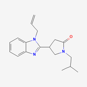 4-(1-allyl-1H-benzimidazol-2-yl)-1-isobutylpyrrolidin-2-one