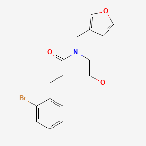 3-(2-bromophenyl)-N-(furan-3-ylmethyl)-N-(2-methoxyethyl)propanamide
