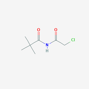 molecular formula C7H12ClNO2 B3017503 N-(2-chloroacetyl)-2,2-dimethylpropanamide CAS No. 735335-57-6