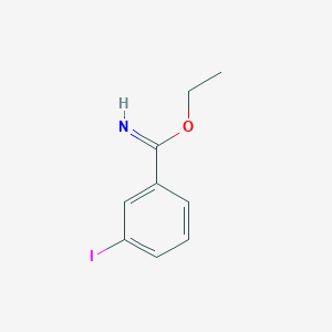 molecular formula C9H10INO B3017517 Ethyl 3-iodobenzenecarboximidate CAS No. 757941-66-5